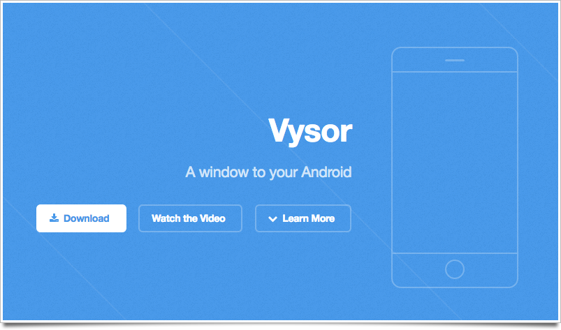 Vysor homepage